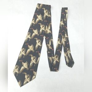 Men's Neck Tie Ducks Unlimited 100% Silk USA